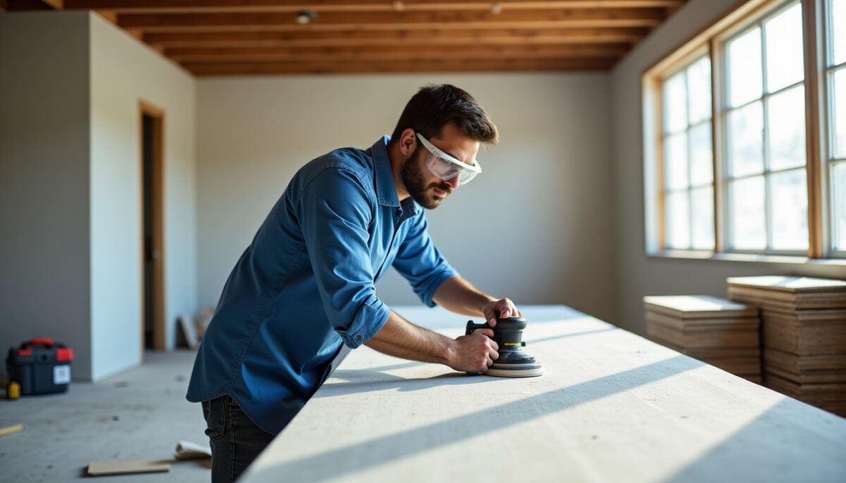 Les meilleures techniques pour poncer parfaitement les bandes de placo