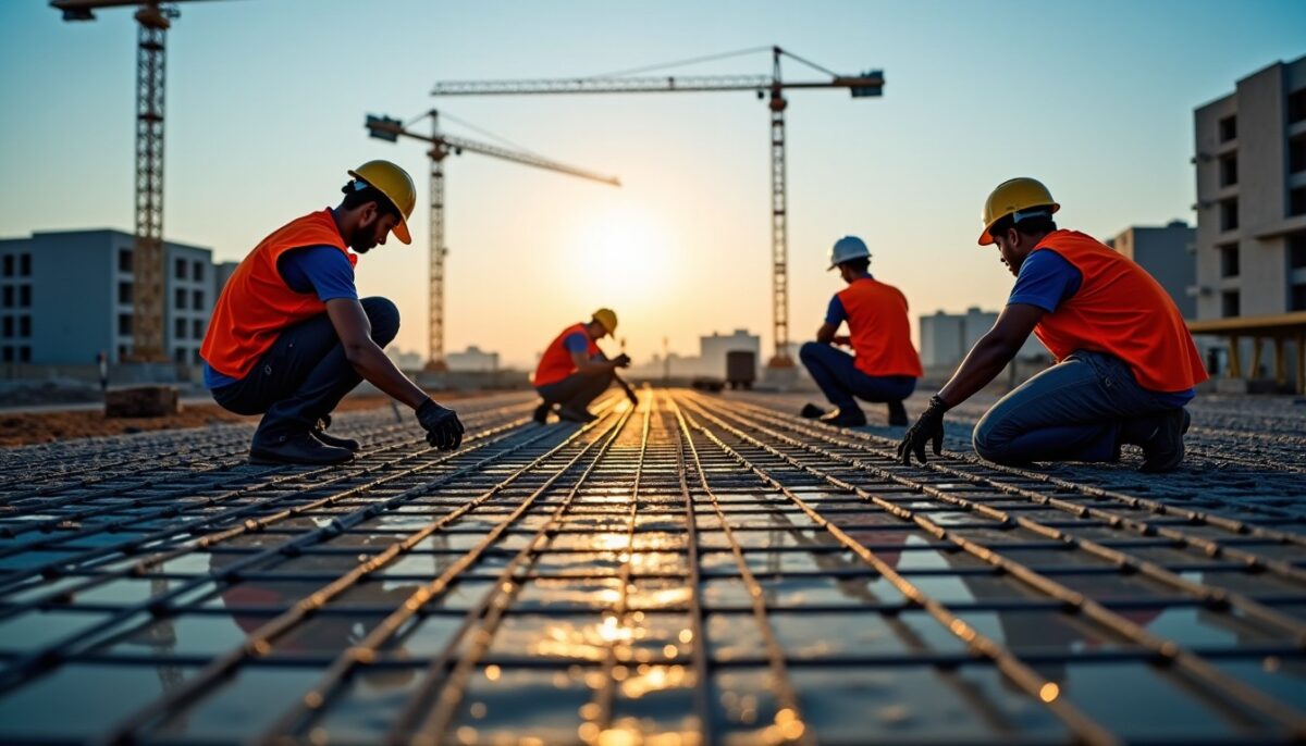 Recouvrement des treillis soudés pour dalle béton : méthodes de calcul et techniques de pose essentielles Recouvrement des treillis soudés pour dalle béton : méthodes de calcul et techniques de pose essentielles