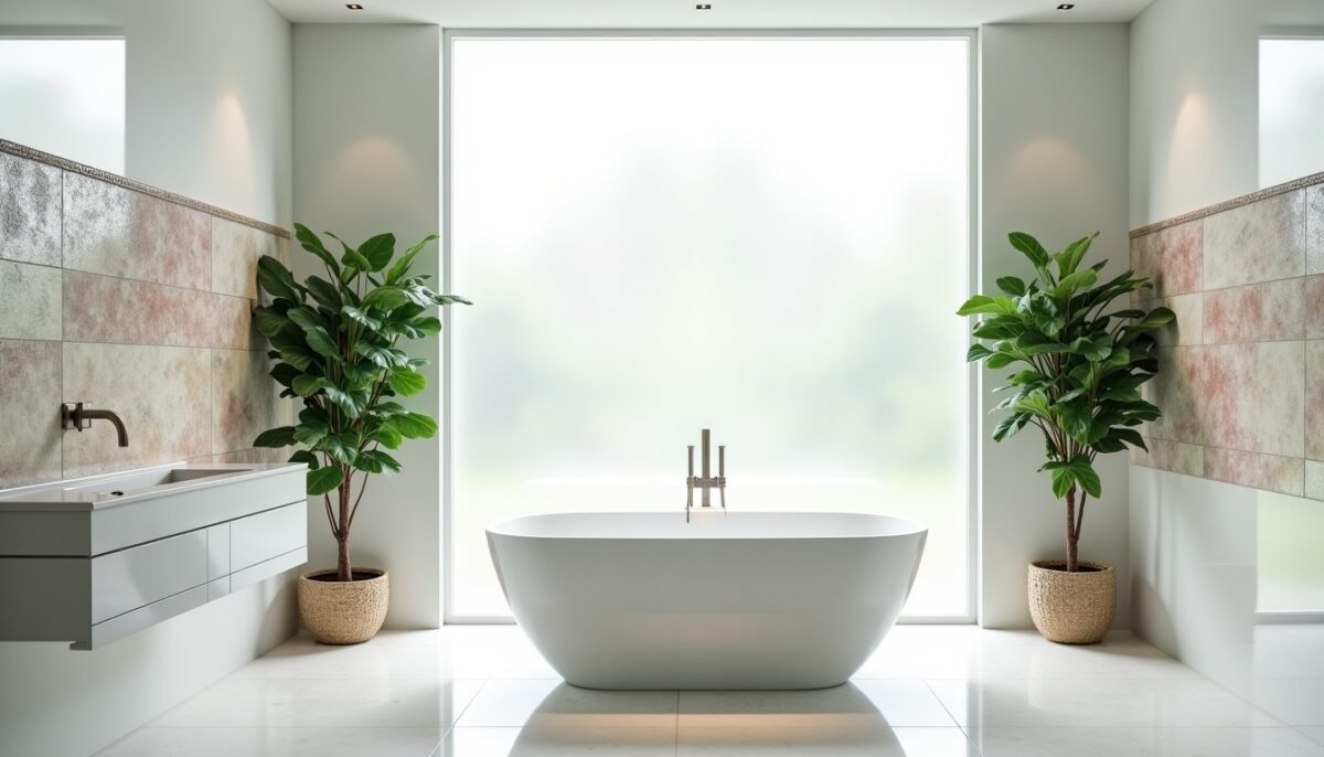 Hauteur idéale pour une frise de salle de bain : conseils esthétiques et techniques de pose Hauteur idéale pour une frise de salle de bain : conseils esthétiques et techniques de pose