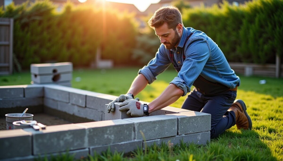 Construire un bassin hors sol en parpaings : le guide complet pas à pas Construire un bassin hors sol en parpaings : le guide complet pas à pas