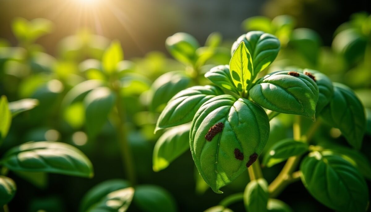 Basilic tacheté de noir : peut-on encore le consommer sans risque ? Basilic tacheté de noir : peut-on encore le consommer sans risque ?